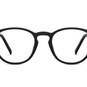 Black Full Rim Round Eyeglasses