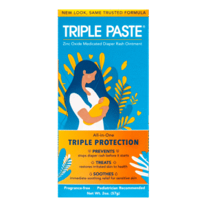 Triple Paste Medicated Ointment for Diaper Rash, 2 oz Tube